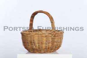 Rattan Oval Shopping Basket