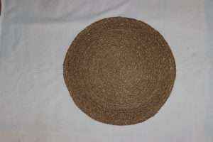 Round Seagrass Mat, Closed Weave